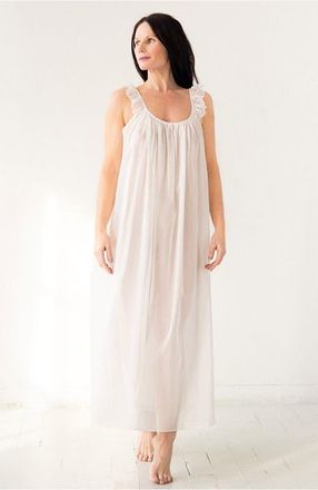 Salua Betty Long Gown in Pearl at Nordstrom
