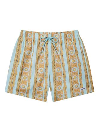 Boardies graphic-print swim shorts - Blue
