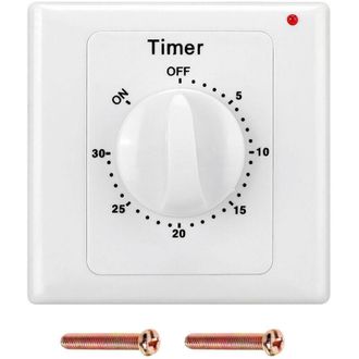 OEM Temporizador De Bomba De Agua De Alto Rendimiento 220v Ca, Interruptor De Temporizador Mec&aacute;nico Con Cuenta Regresiva Electr&oacute;nica - 30 Minutos - Crezuo