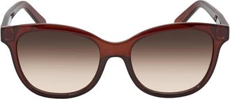 Ferragamo Salvatore Ferragamo Brown Gradient Square Ladies Sunglasses SF834S 210 55