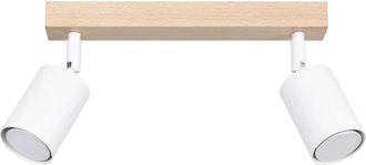 Sollux Lighting Design Deckenlampe Verdo 2-Flammig (linear), Weiss