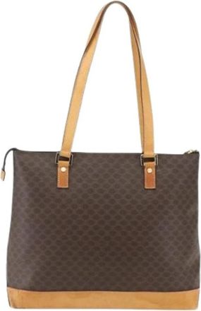 Celine Pre-owned Canvas Tote Bag - Dames - Vintage Shopper - Bruin - ONE Size - Vintage