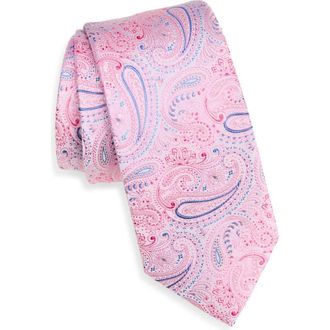 Bonobos Paisley Silk Tie in Pink at Nordstrom Rack