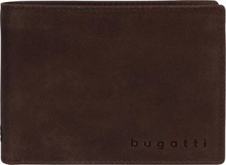 Bugatti Geldb&ouml;rse BUGATTI VOLO, Herren, braun, Leder, leicht gl&auml;nzend, unifarben, Kleinlederwaren Geldb&ouml;rse, echt Leder