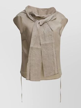 Our Legacy virtuous cap sleeve top scarf tie