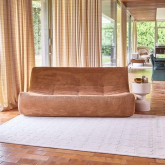 Sweeek Alfombra interior dise&ntilde;o gr&aacute;fico crema