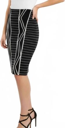 BCBGeneration Print Bandage Mini Skirt In Black