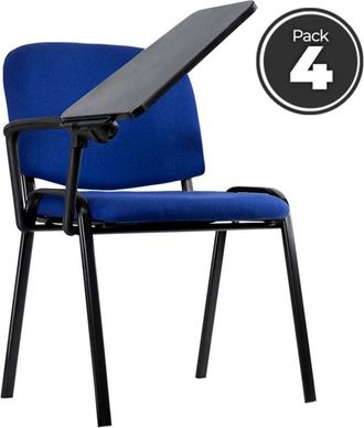 Regalos Miguel Sillas de escritorio - Pack 4 Sillas Ofis con Pala - Azul