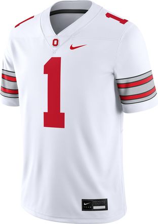 Nike Ohio State Nike Mens Dri-FIT College Game Jersey in White | NC2F0IYWOH-MVV