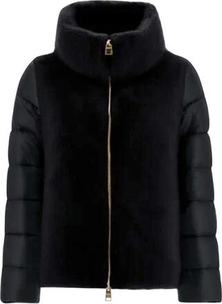 Herno Cape in Nylon Ultralight - Dames - Gewatteerde jassen - Zwart - L - Nylon - Jassen