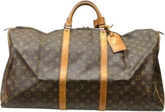 Louis Vuitton Pre-owned Monogram Boston Bag - Dames - Vintage Weekendtas - Bruin - ONE Size - Vintage