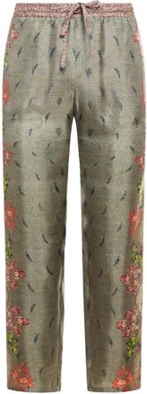 Pierre-Louis Mascia Womens Printed Silk Trousers
