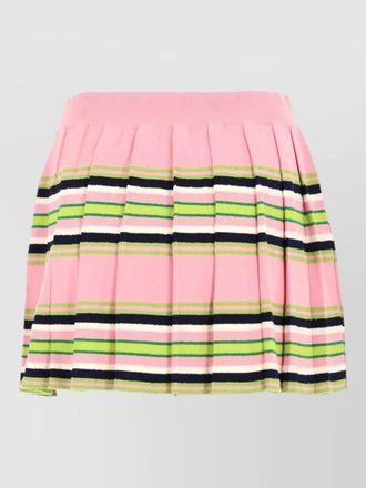 Casablanca viscose striped mini skirt ribbed waistband