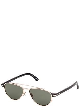 Tom Ford Anthony Aviator-style Sunglasses - Gold - One Size