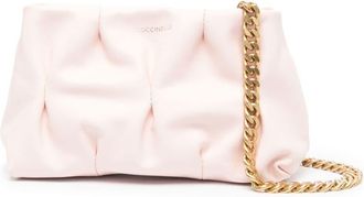 Coccinelle chain-handle leather satchel bag - women - Calf Leather - OS - Pink