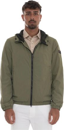 Peuterey Nigle U 01 Hooded Harrington Jas - Heren - Zomerjassen - Groen - M - Polyester - Jassen