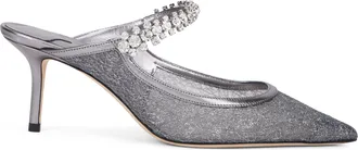 Jimmy Choo London Womens Kitten-Heel Shoe Anthracite Calfskin