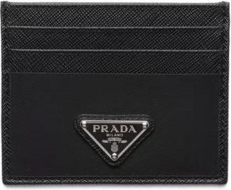 Prada Accessoires - Heren - Portefeuilles - Zwart - ONE Size - Accessoires