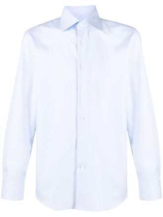 Canali Katoenen overhemd - Blauw