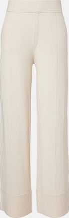 Jardin Des Orangers Wool and cashmere wide-leg pants