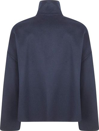 Fabiana Filippi Turtleneck met rits vooraan - Dames - Coltruien - Blauw - 2XS - Truien & Vesten