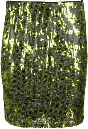 Gestuz Elegante Zwarte Jurk 100% Polyester - Dames - Korte rokken - Groen - XS - Polyester - Rokken