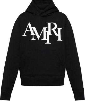 Amiri Hoodie - Heren - Hoodies - Zwart - M - Katoen - Hoodies & sweatvesten