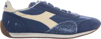 Diadora Caspian Sea Blue Equipe Corduroy Low-Top Sneakers