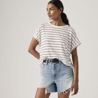 Levi's Lori Linen Dolman Tee - Womens - XS - White