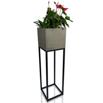 OEM Soporte Para Flores Loft Fiorino Gris 22x22x80 Cm