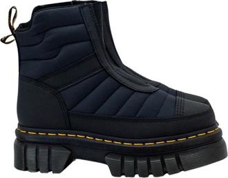 Dr. Martens Gewatteerde Platform Chelsea Boots - Dames - Enkellaarsjes - Zwart - 37 EU - Schoenen
