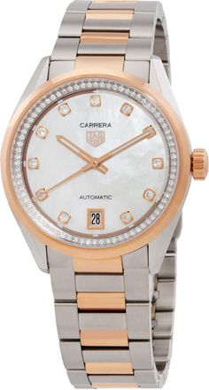 Tag Heuer Pre-owned Tag Heuer Carrera Diamond White Dial Ladies Watch WBN2351-BD0000