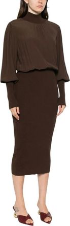 Twinset Mujer, Vestidos, Marr&oacute;n, Talla: XS
