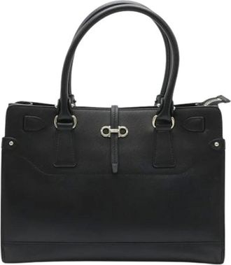Ferragamo Pre-owned Tote Bags, female, Black, Size: ONE SIZE Pre-owned Tote Bag