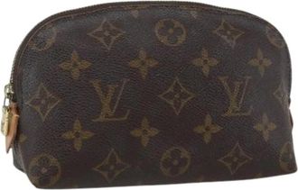 Louis Vuitton Pre-owned Vintage Canvas Clutch - Dames - Vintage Clutch - Bruin - ONE Size - Vintage