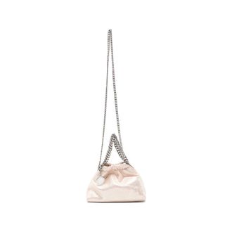 Stella McCartney Falabella Chain-Trim Shoulder Bag - female - Stella McCartney - Handbags - Pink - ONE SIZE - Bags