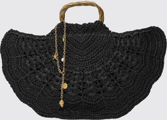 Twinset Borsa a mano in rafia crochet Twinset