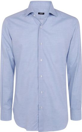 Barba Formal Shirts - Heren - Zakelijke Overhemden - Blauw - L - Overhemden