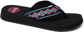 Reef Sandy Flip Flop in Black Neon at Nordstrom, Size 8