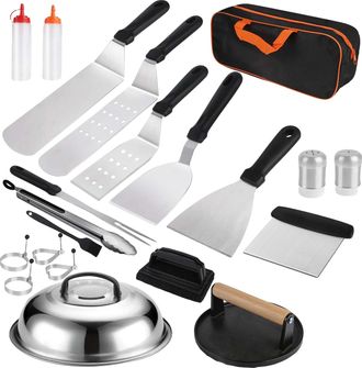 OEM Kit De Accesorios Para Barbacoa, Juego De 29 Herramientas, Dise&ntilde;o Ergon&oacute;mico, 29 Piezas/juego