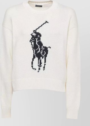 Ralph Lauren crew neck cotton sweatshirt graphic design