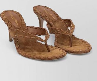 Gianvito Rossi sandals braided straps leather sole open toe