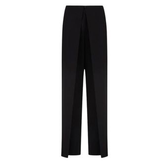 Emporio Armani Dames, Broeken, Zwart, Maat: 3XL Leer