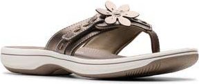 Clarks Breeze Opal Flip Flop in Pewter at Nordstrom Rack, Size 11