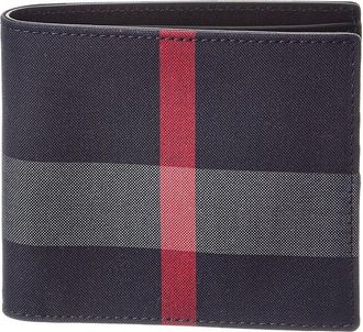 Burberry Check Canvas Bifold Wallet