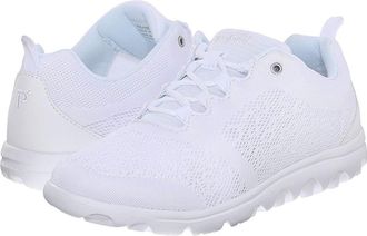 Propét TravelActiv Womens Shoes White : 6.5 XX (4E), Textile