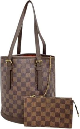 Louis Vuitton Pre-owned Bucket Bags, female, Brown, Size: ONE SIZE Pre-owned Tote bag