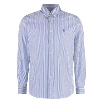 Polo Ralph Lauren Camicia in cotone con colletto button-down - - Shirts - Uomo - Blu - L
