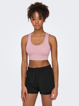 Only Play Sport-BH ONLY PLAY ONPDAISY SEAM SPORTS BRA - NOOS, Damen, Gr. L (40), N-Gr, lila (lilas), Jersey, Obermaterial: 92% Polyamid, 8% Elasthan, unifarben,