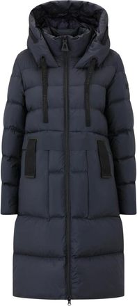 Betty Barclay Jassen, Dames, Blauw, M, Gewatteerde jas met capuchon en decoratieve details